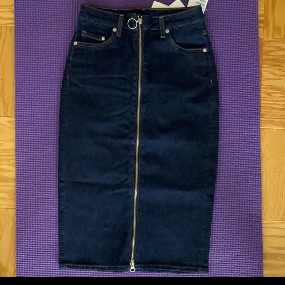 NWOT H&M Midi Denim Skirt